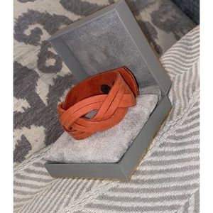 Braided Suede Leather Cuff Bracelet